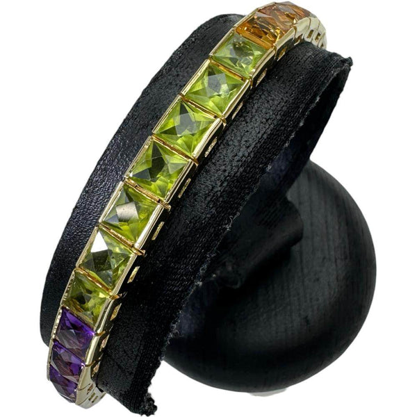 Au750 Multi Gemstone Bracelet
