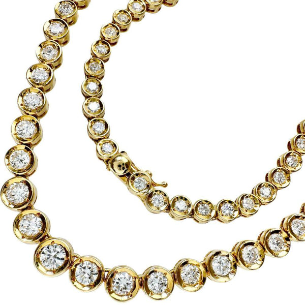 Au750 Diamond Tennis Necklace