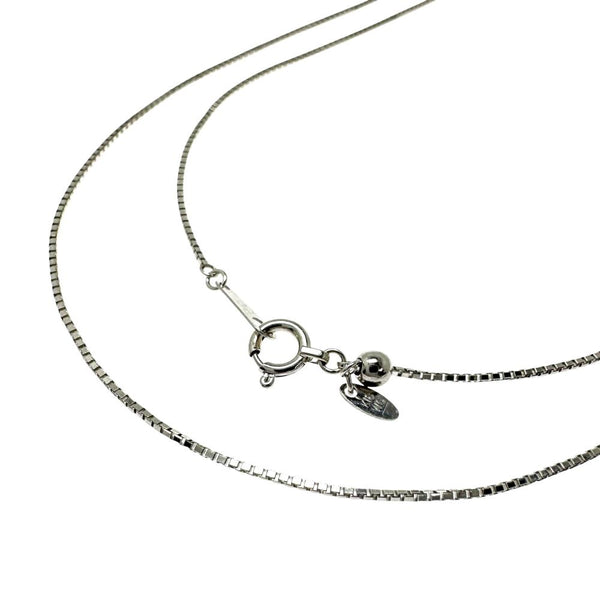 Au750 White Gold Venetian Chain Necklace