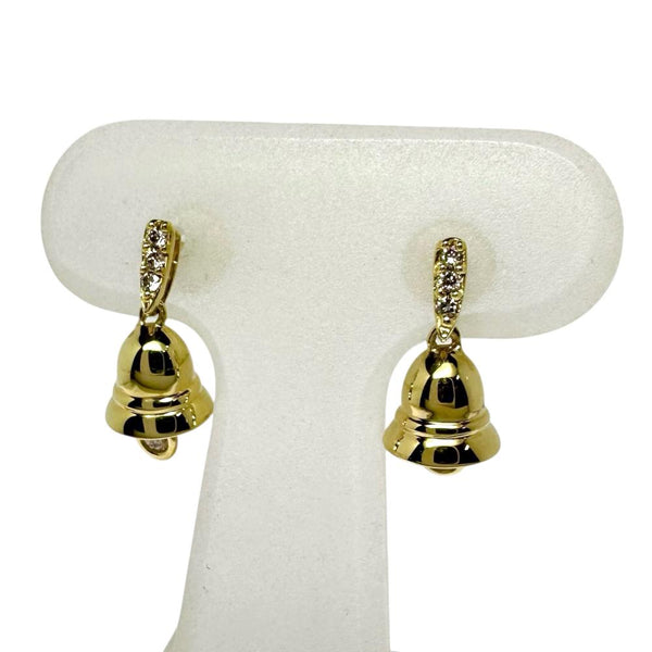 Au750 Diamond Bell Earrings