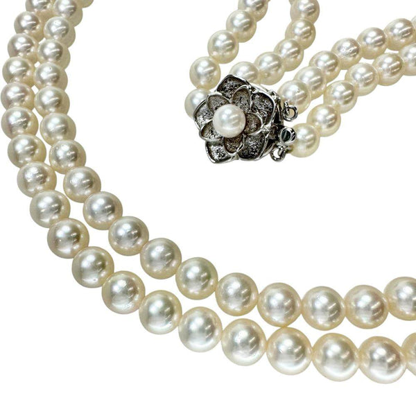 Akoya Pearl Silver Necklace