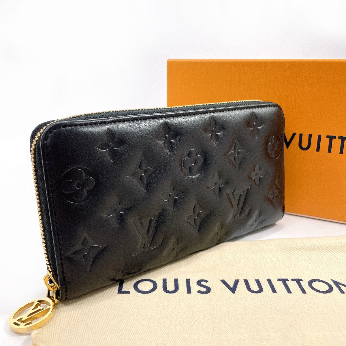 Louis Vuitton Zippy Wallet Leather Long Wallet M81510 in Good condition