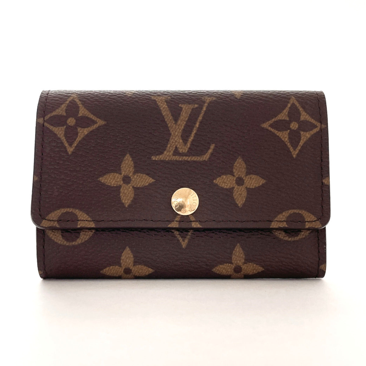 Louis Vuitton Porte Monnaie Plat Canvas Coin Case M61930 in Great Condition