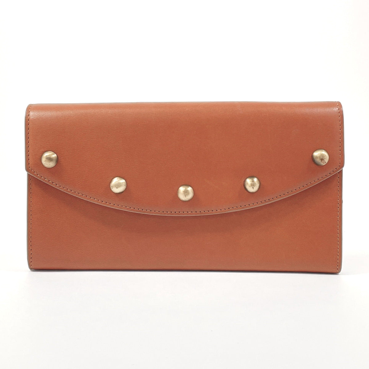 Celine Vintage Leather Long Wallet Brown