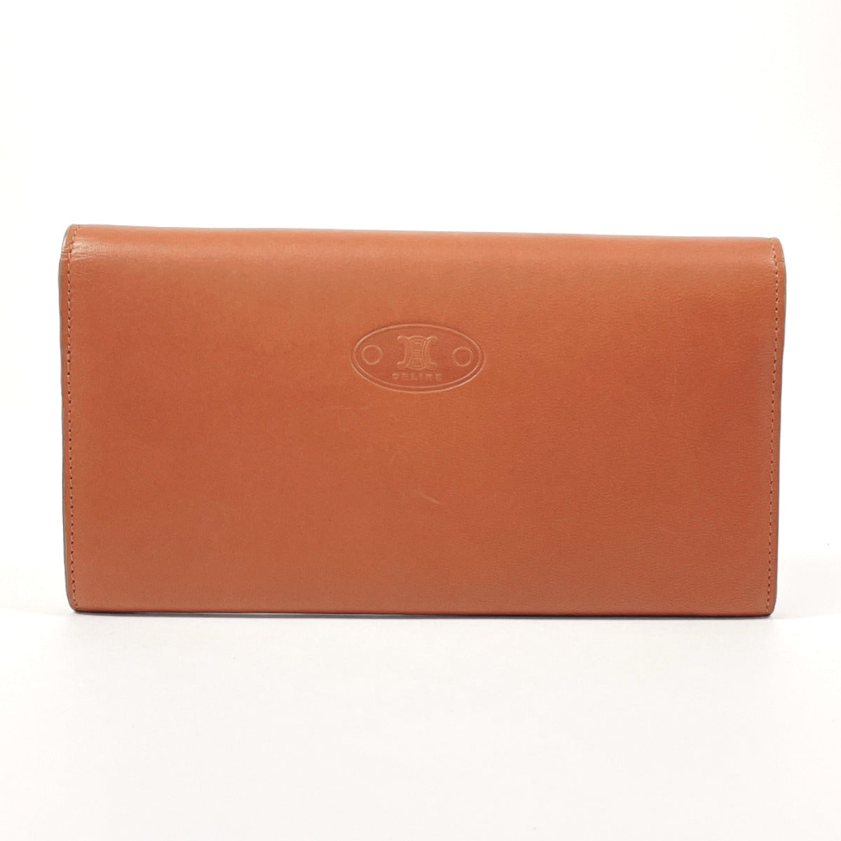 Celine Vintage Leather Long Wallet Brown