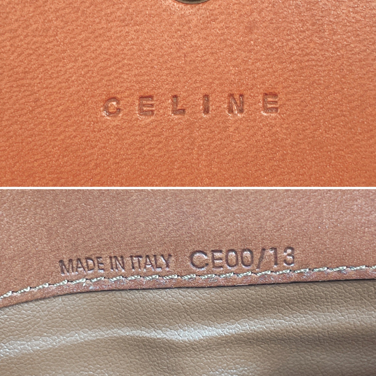 Celine Vintage Leather Long Wallet Brown