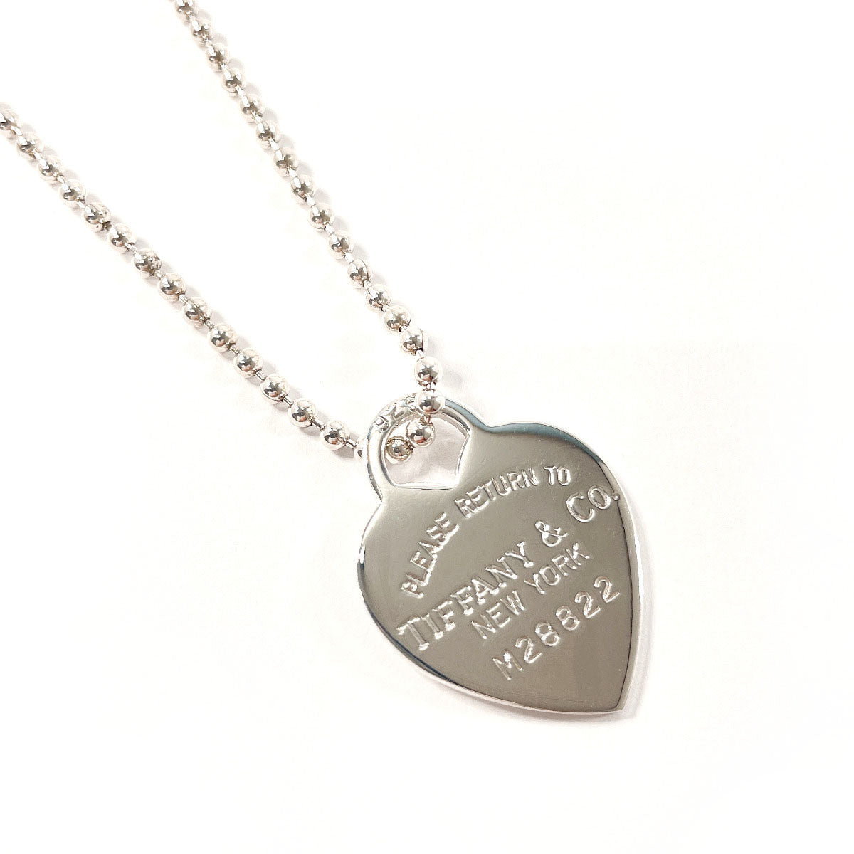 Tiffany & Co Silver Heart Tag Necklace