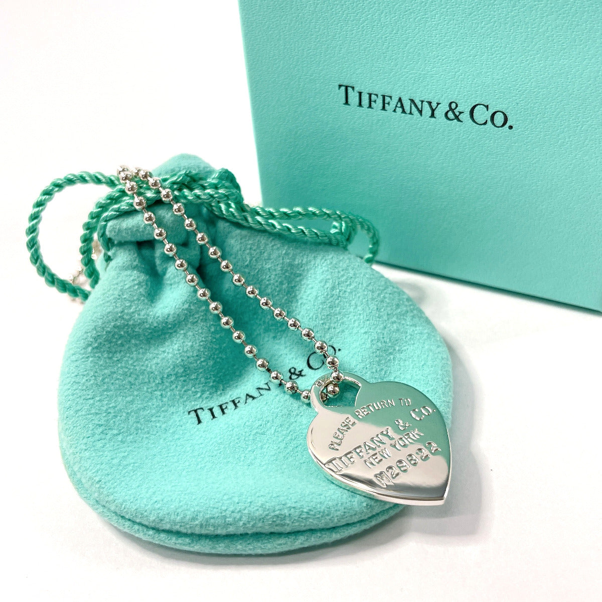 Tiffany & Co Silver Heart Tag Necklace