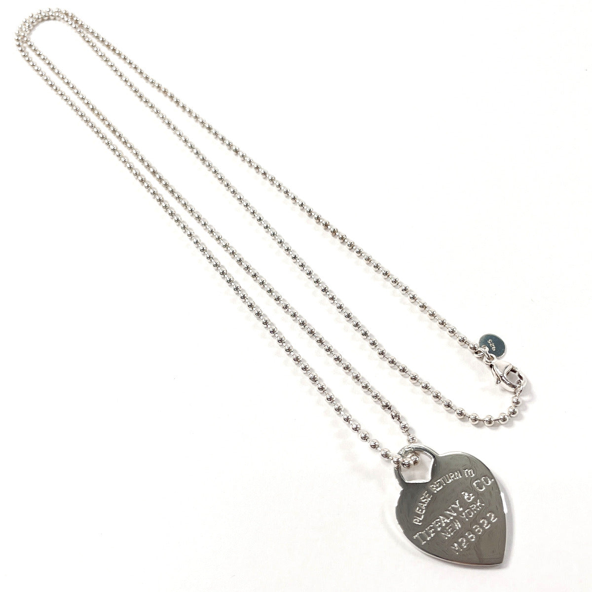 Tiffany & Co Silver Heart Tag Necklace