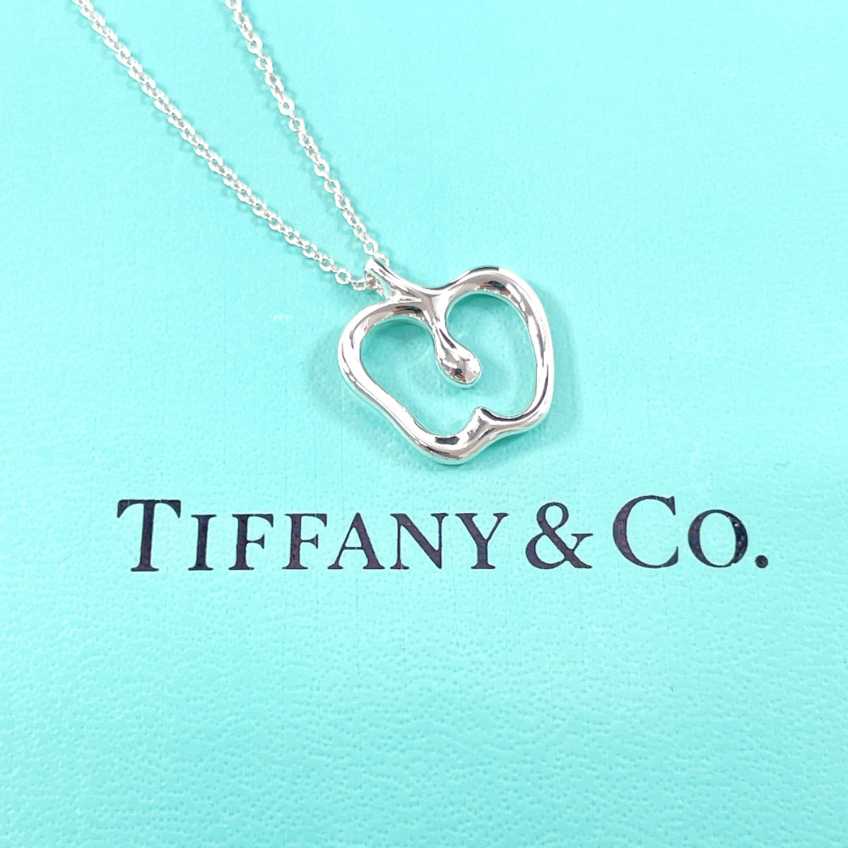 Tiffany & Co Elsa Peretti Apple Necklace Silver 925