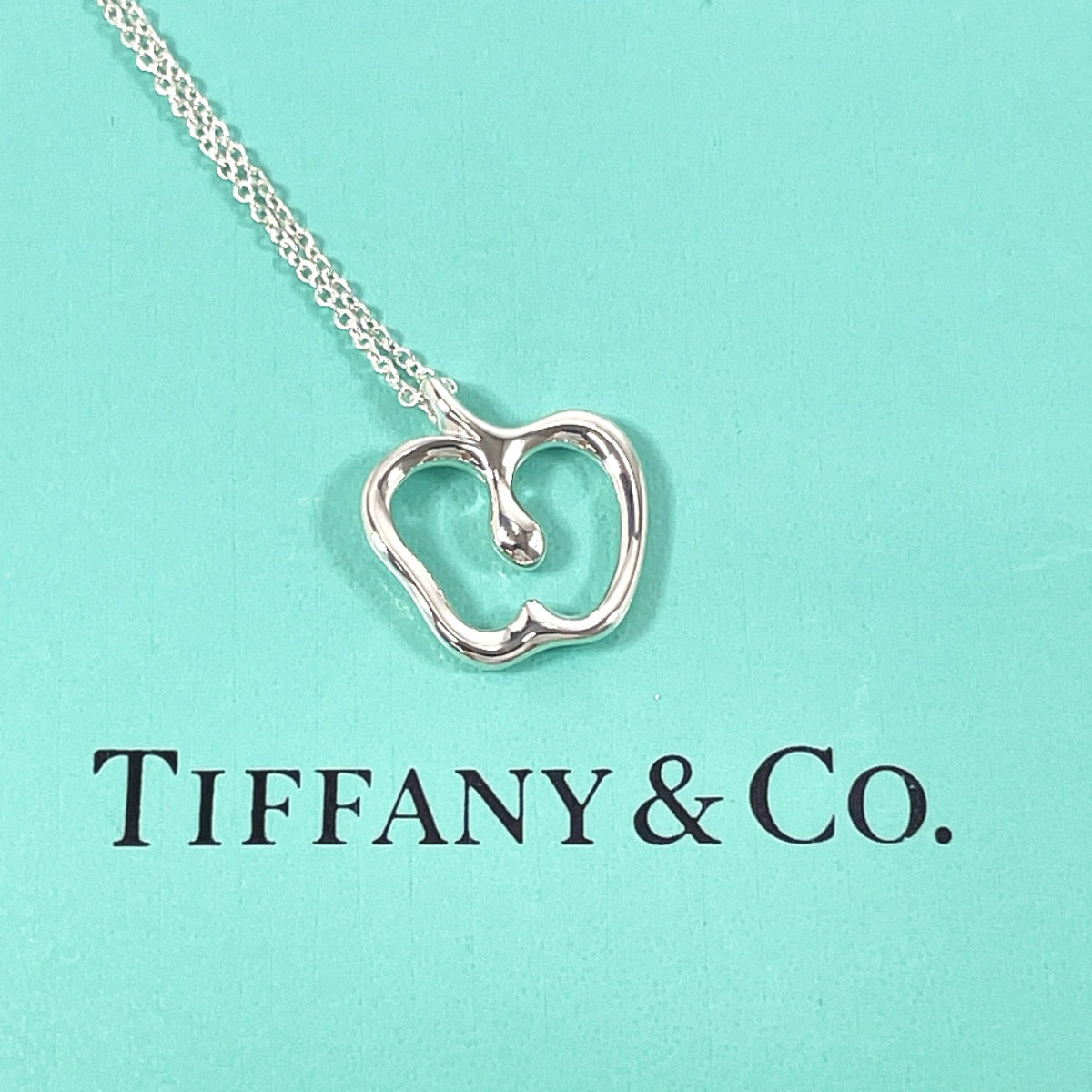 Tiffany & Co Elsa Peretti Apple Necklace Silver 925