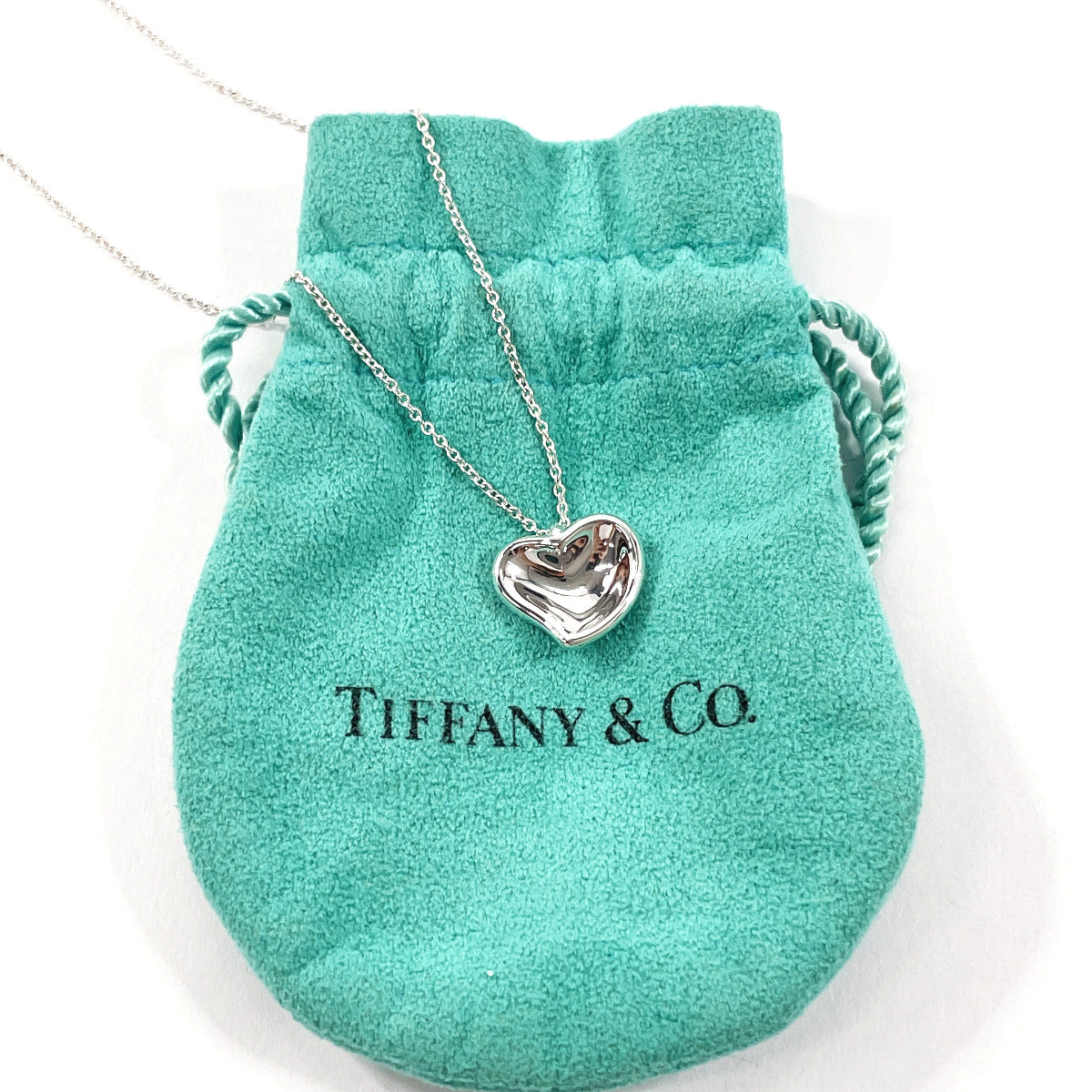 Tiffany & Co Silver 925 Elsa Peretti Heart Necklace