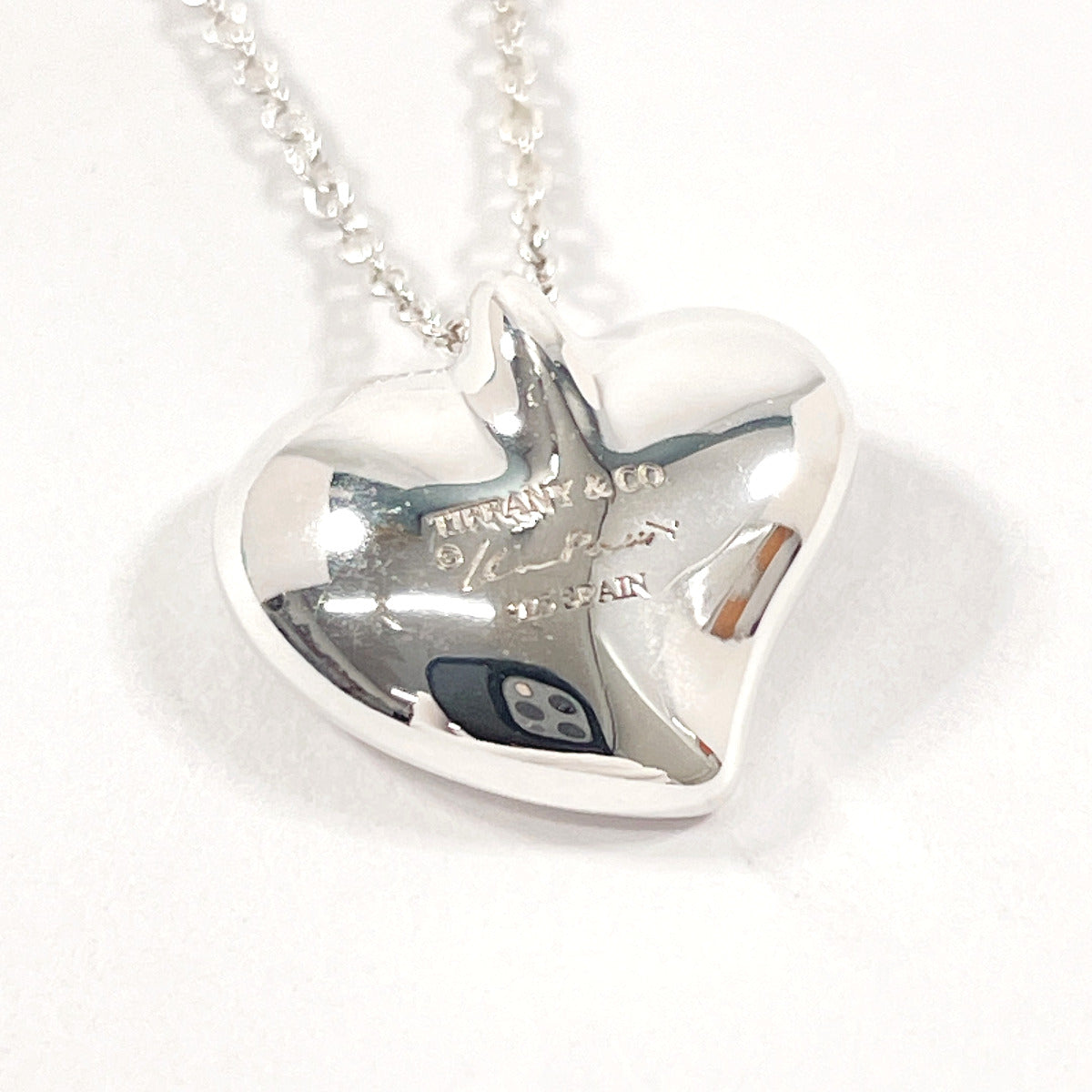 Tiffany & Co Silver 925 Elsa Peretti Heart Necklace