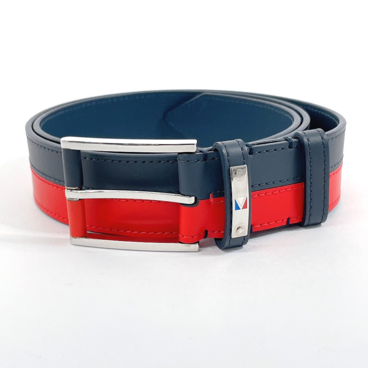 Louis Vuitton Leather Belt M9127 Navy