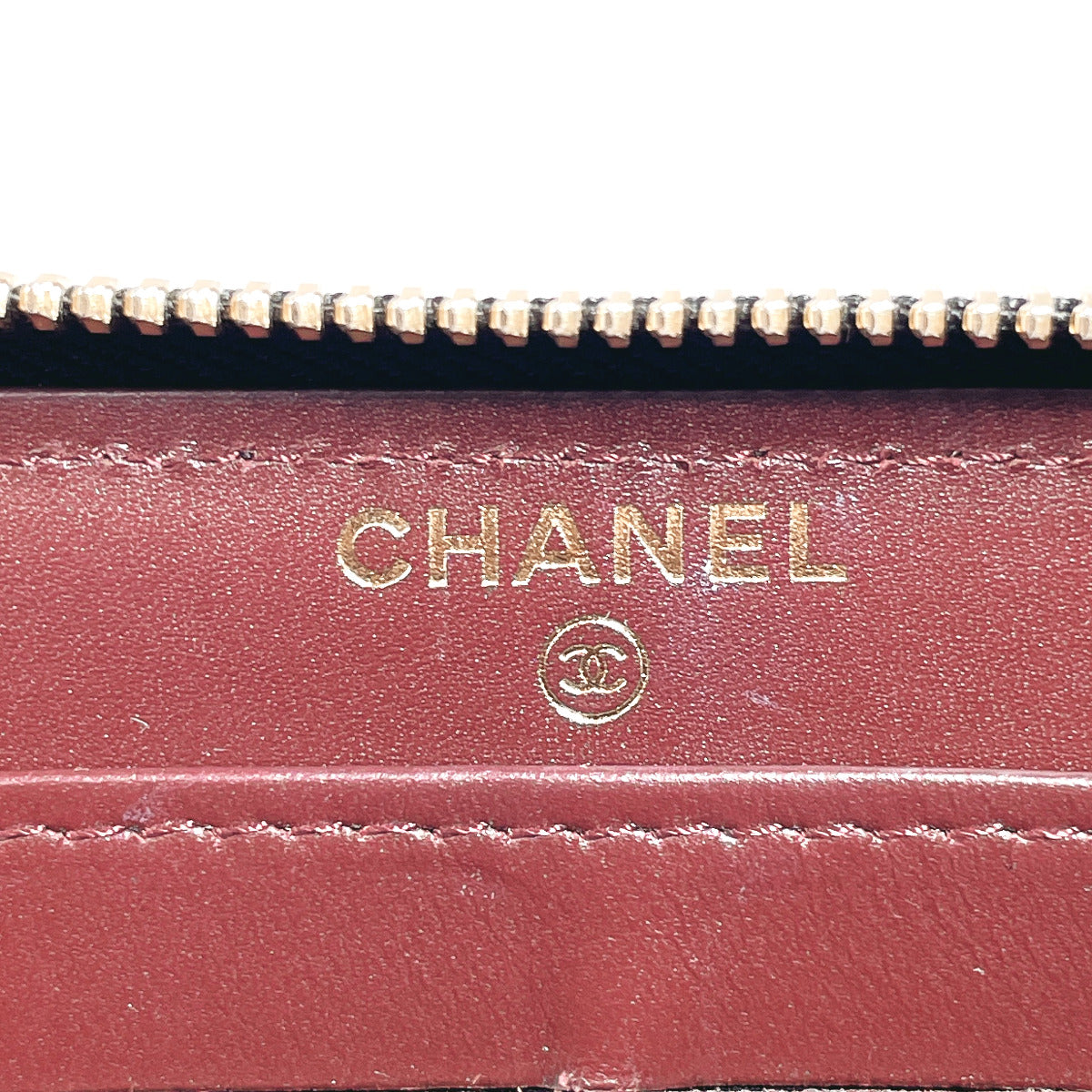 Chanel Caviar Skin Zip Wallet Black