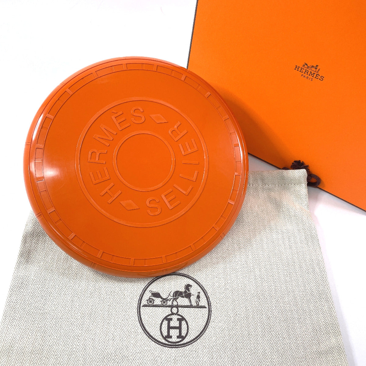 Hermes Plastic Dog Frisbee