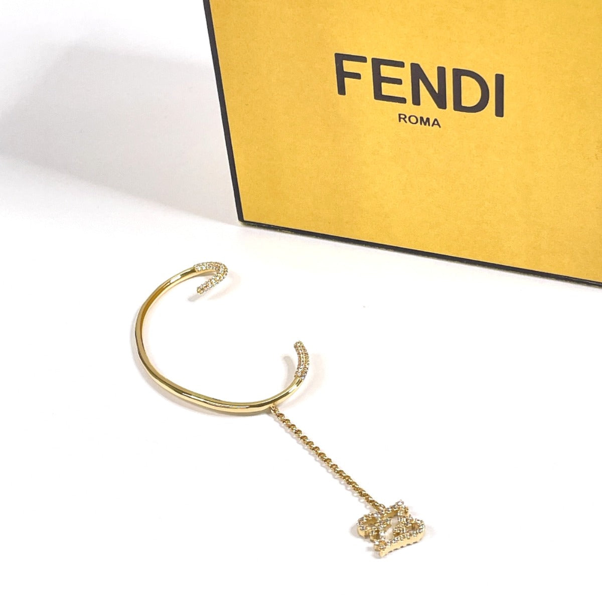 Fendi Metal Rhinestone Ear Cuff AR0721