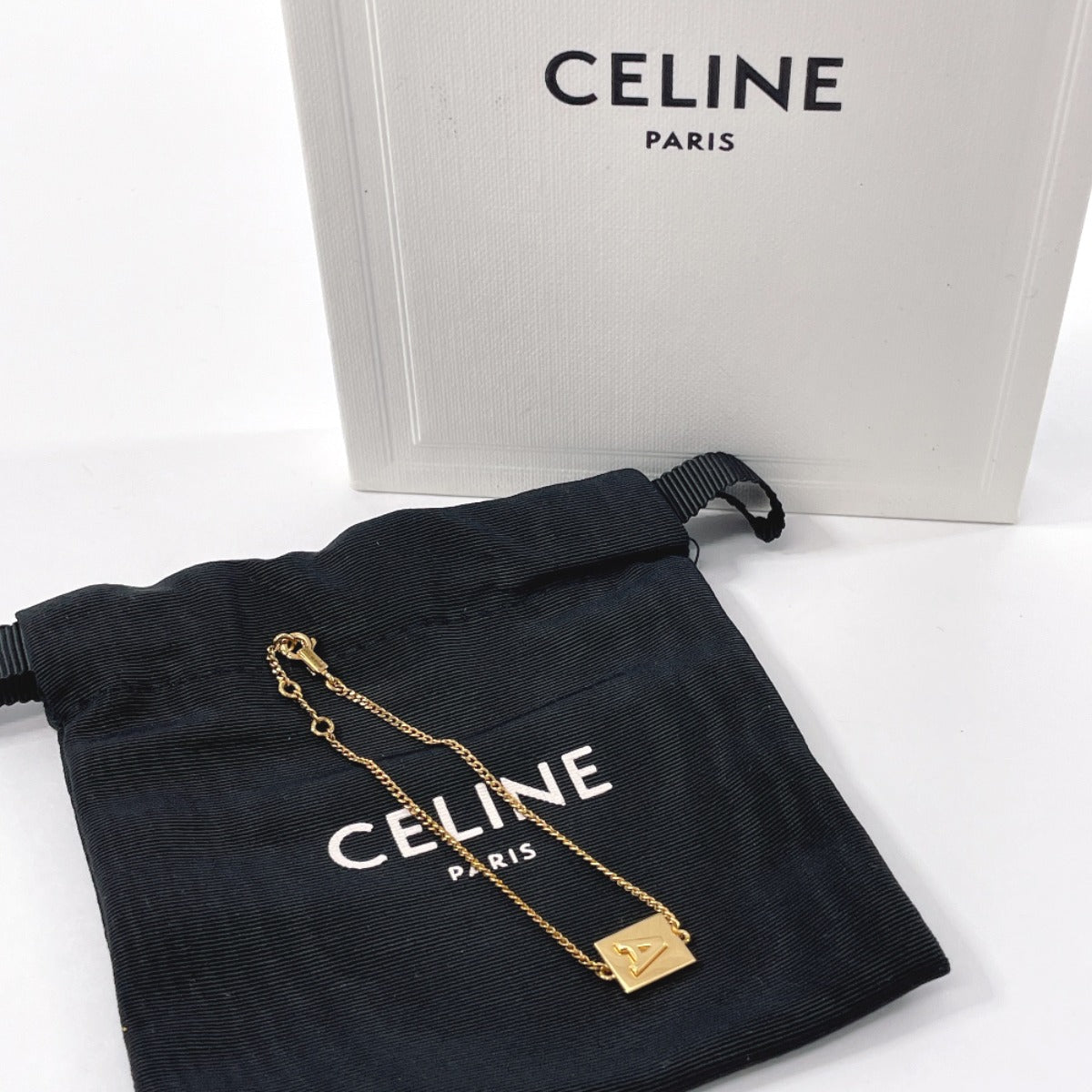 Celine Alphabet Gold Bracelet 46B1T6BRA.35OR