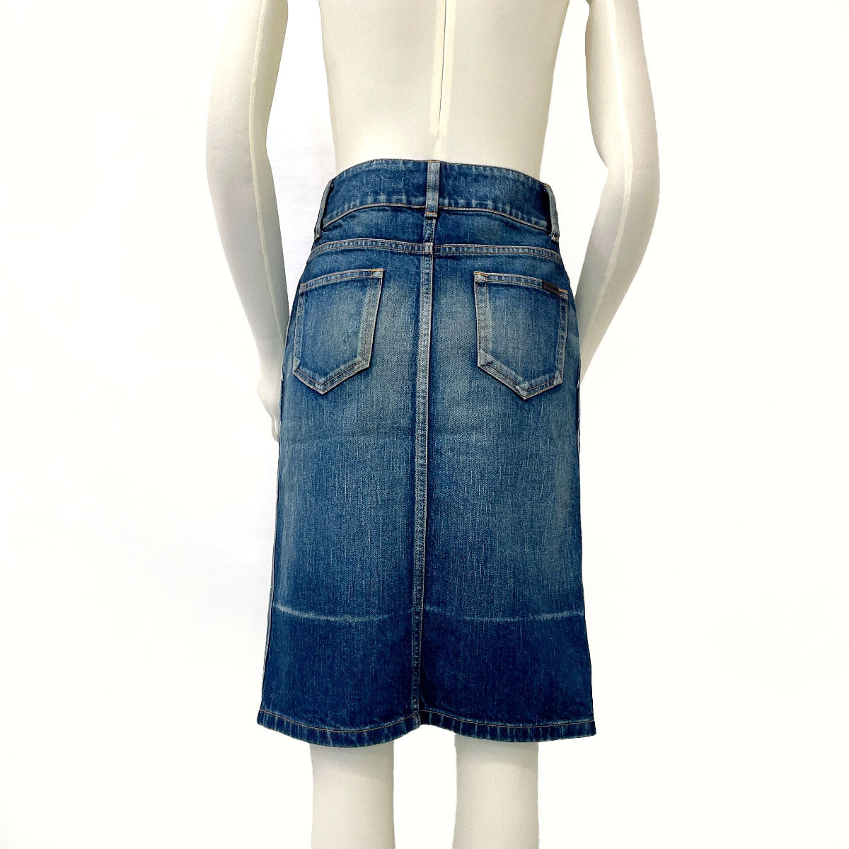 Yves Saint Laurent Denim Skirt 663874