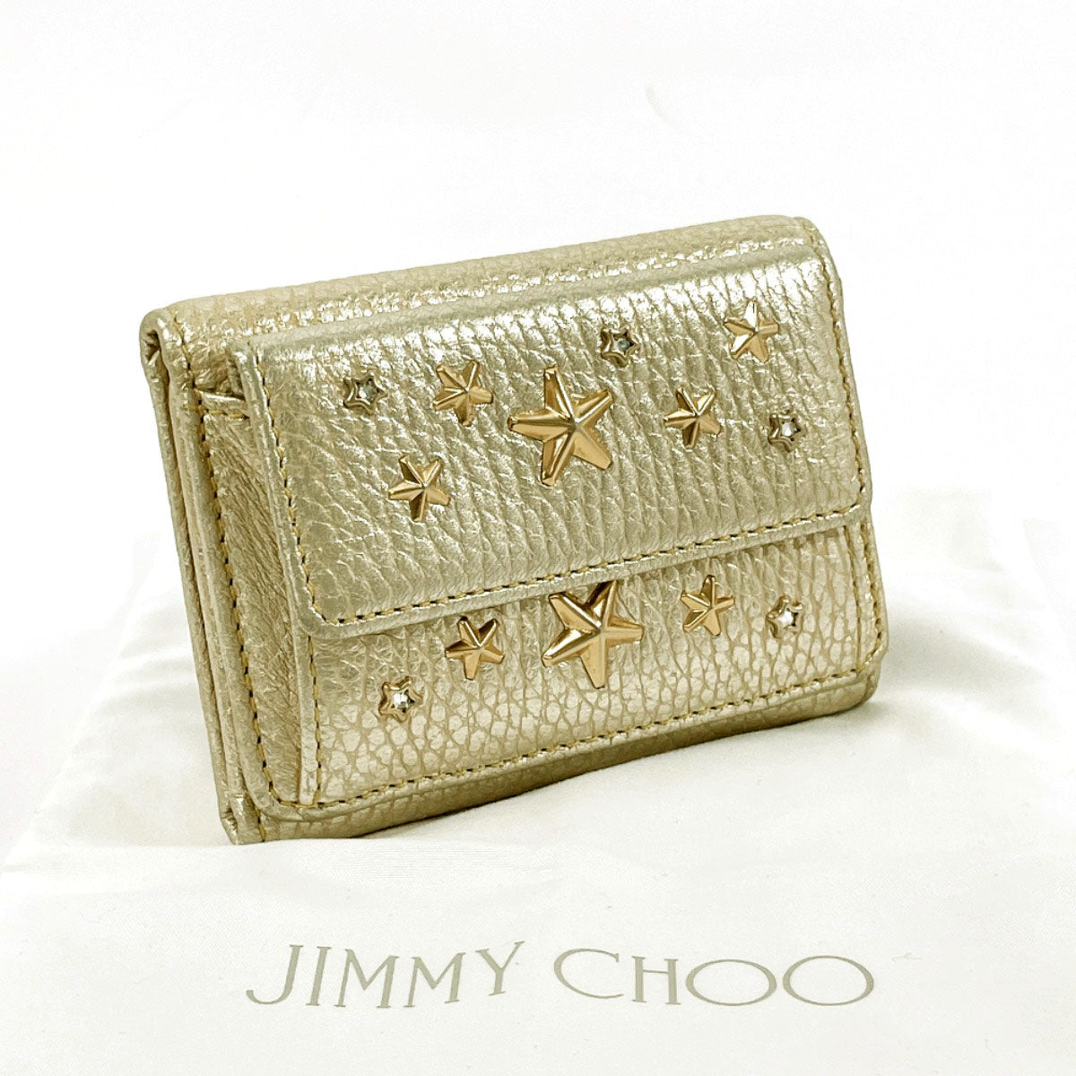 Jimmy Choo NEMO Star Studs Compact Wallet