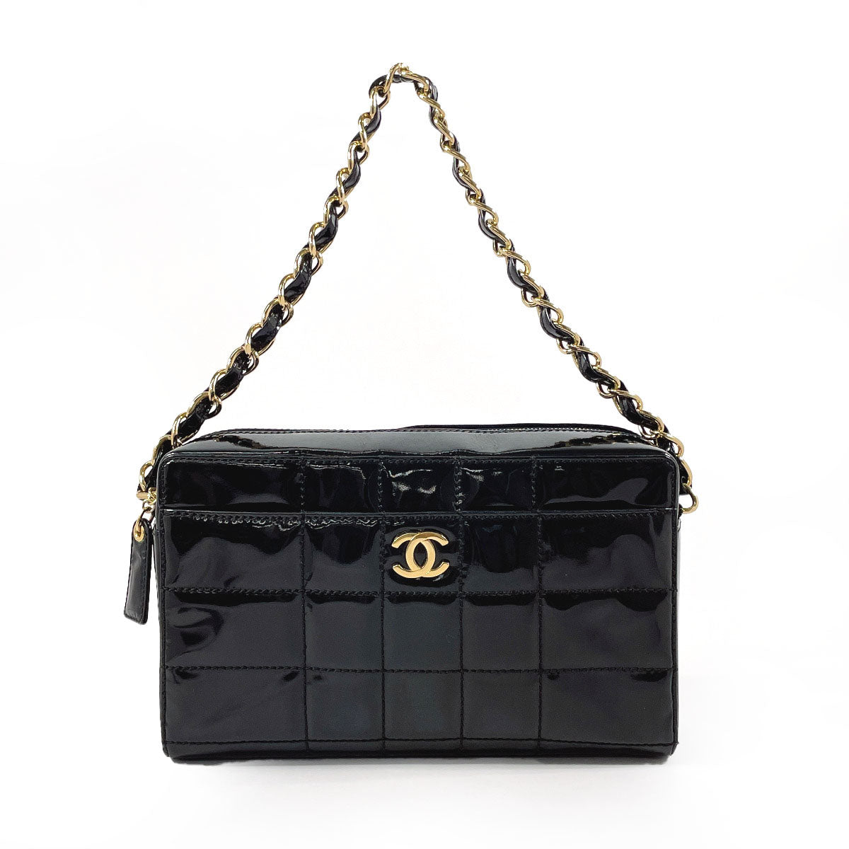 Chanel Patent Leather Chain Shoulder Bag