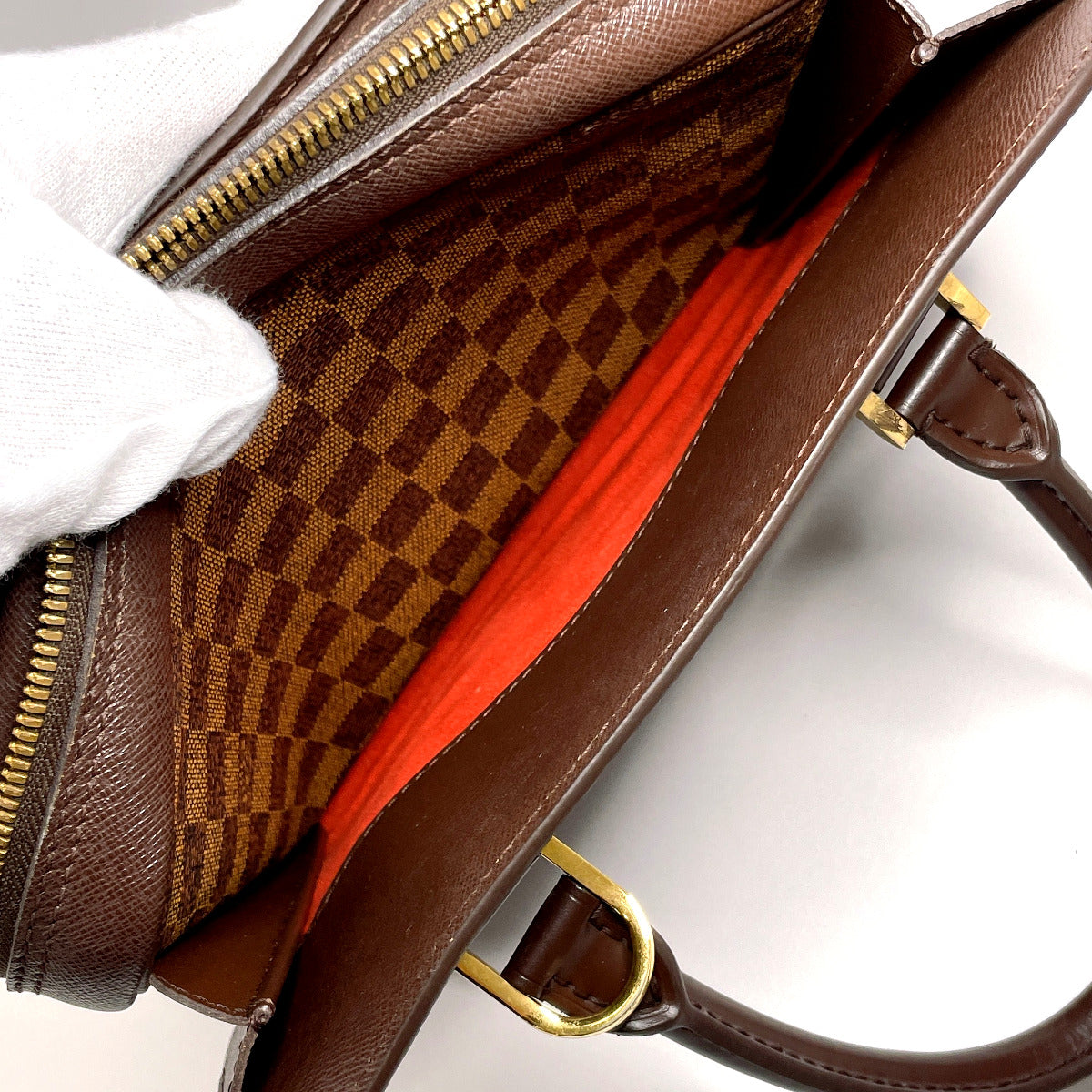 Louis Vuitton Damier Triana Handbag Brown