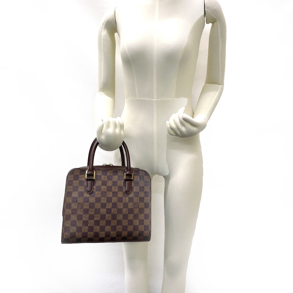 Louis Vuitton Damier Triana Handbag Brown