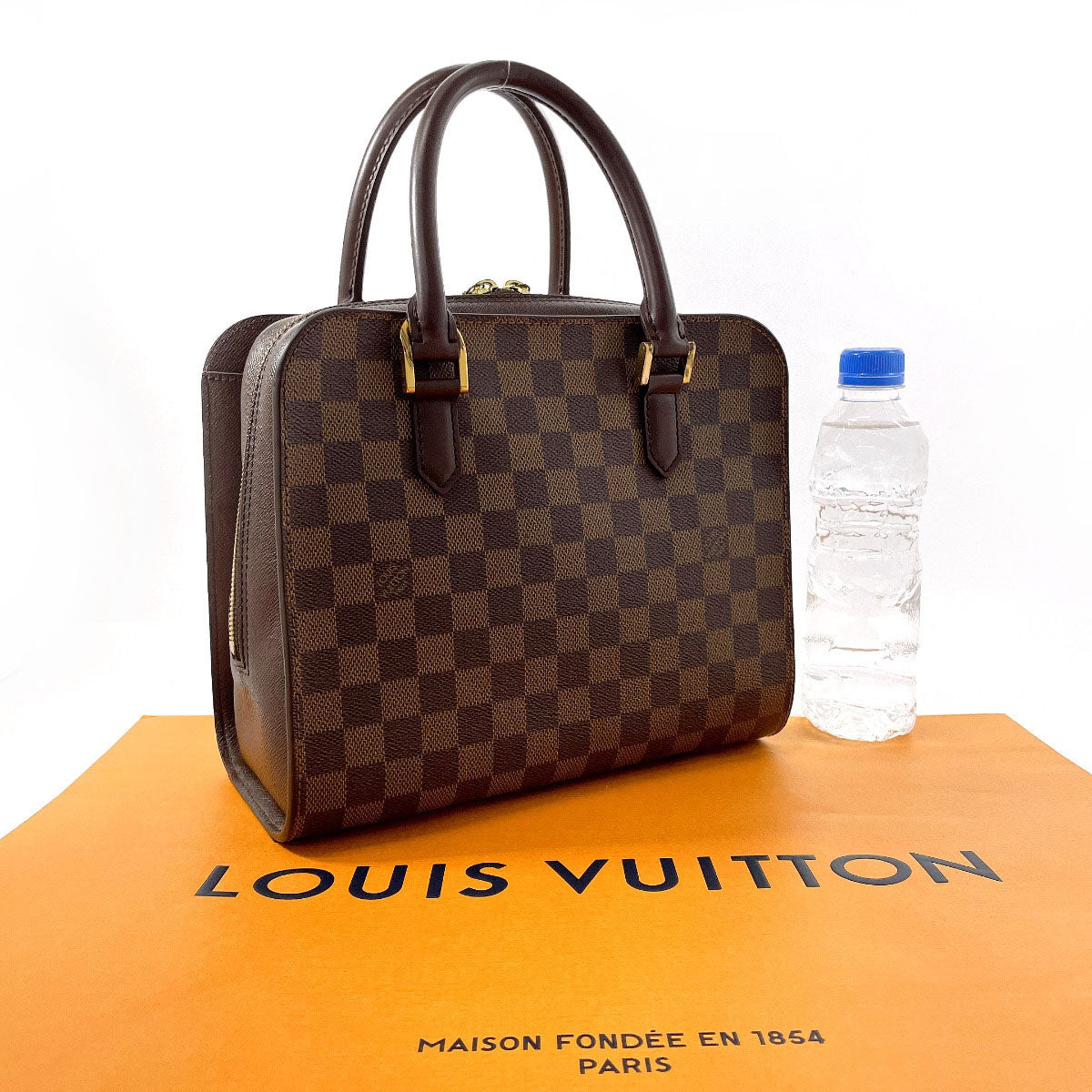 Louis Vuitton Damier Triana Handbag Brown