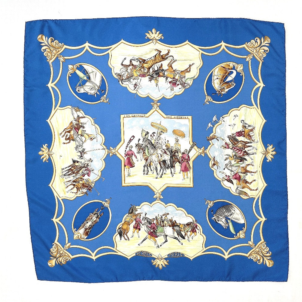 Hermes Silk Scarf LES CHEVAUX DES MOGHOLS