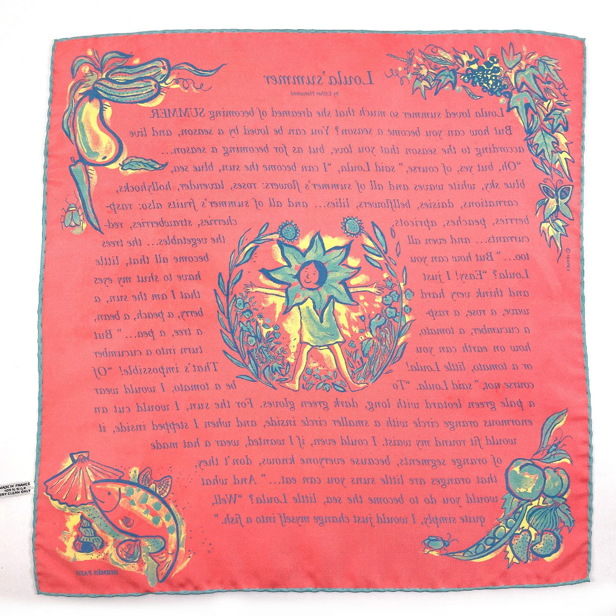 Hermes Silk Petit Carre Scarf Pink