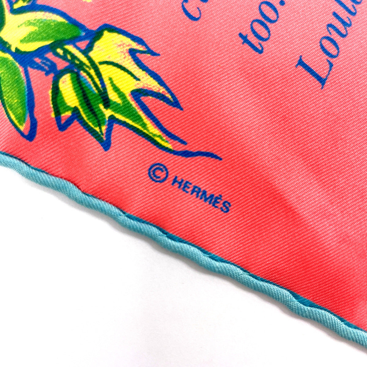 Hermes Silk Petit Carre Scarf Pink