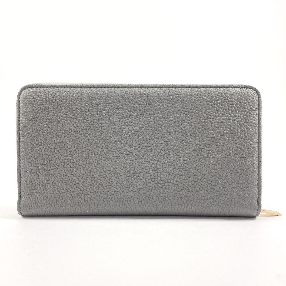 Celine Large Zip Leather Wallet Grey