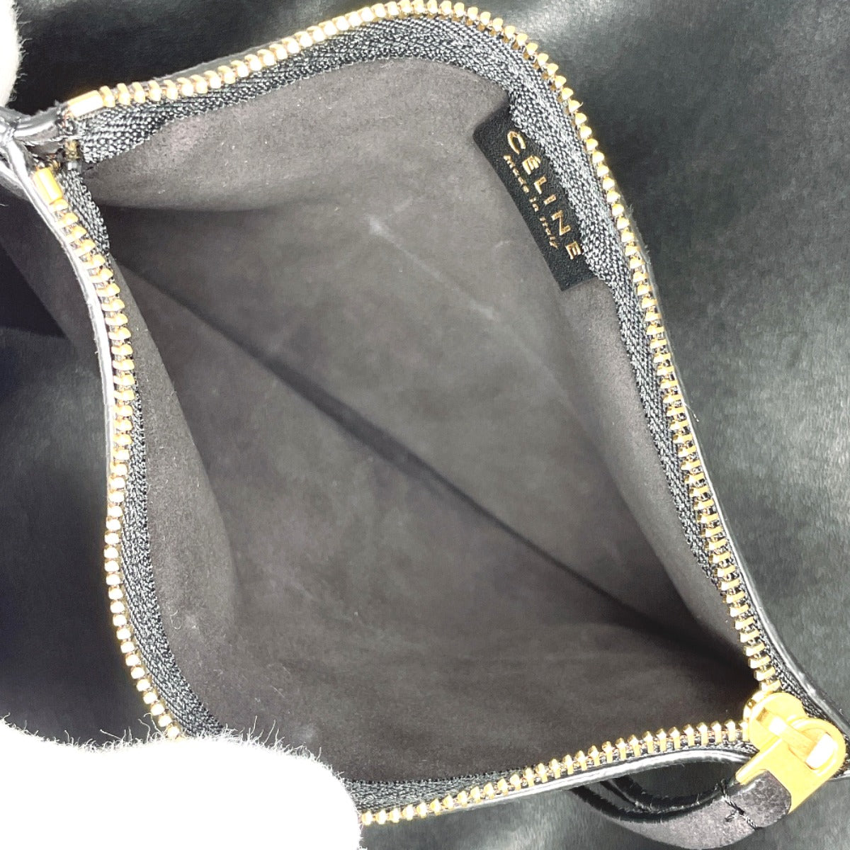 Celine Leather Handbag Black