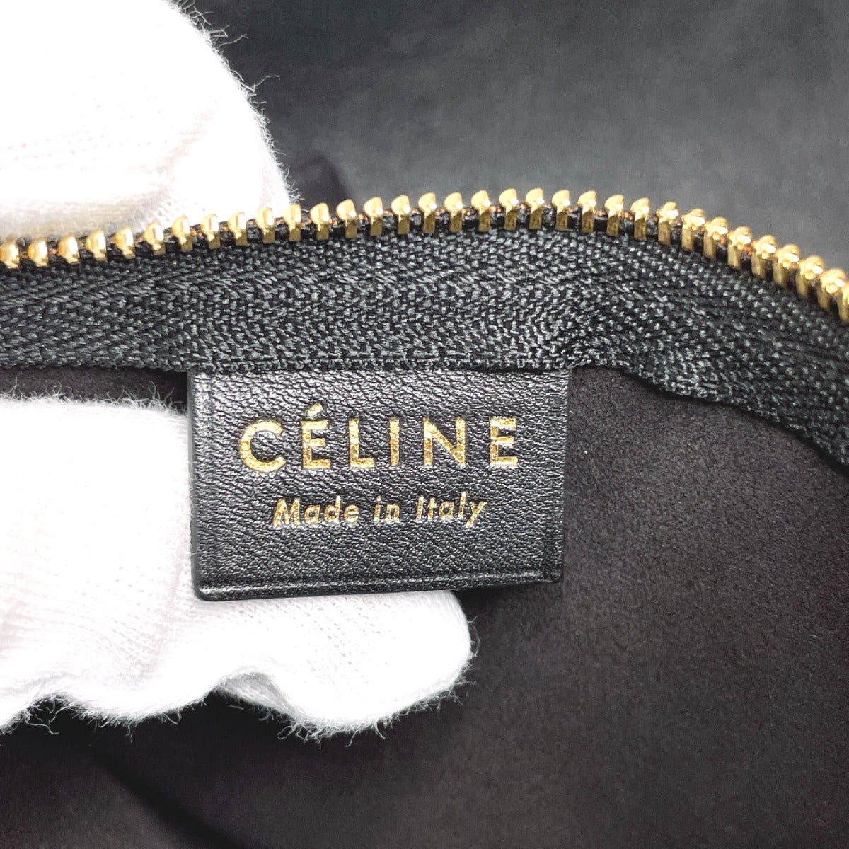 Celine Leather Handbag Black