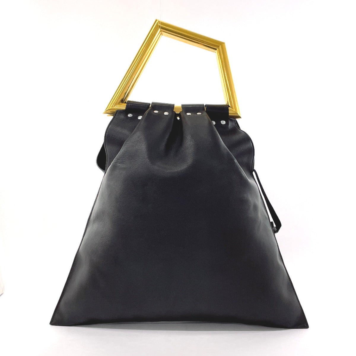 Celine Leather Handbag Black