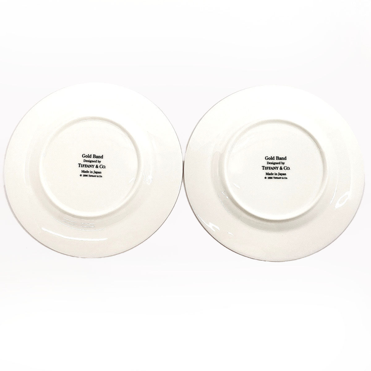 Tiffany & Co Gold Band Pair Plates