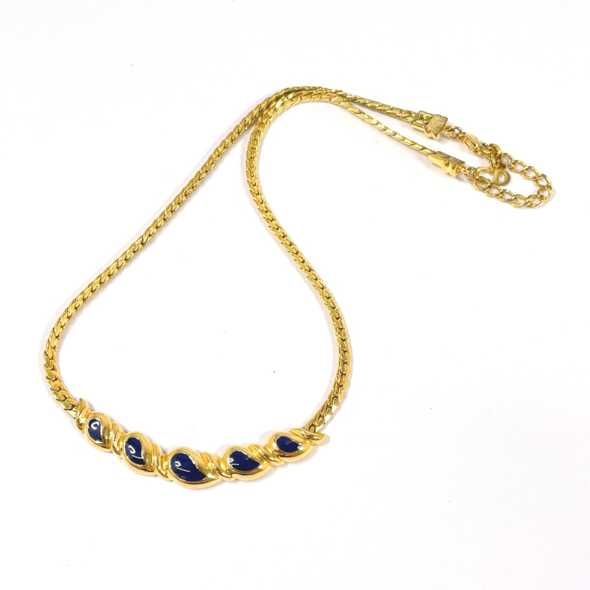 Dior Metal Chain Necklace Gold