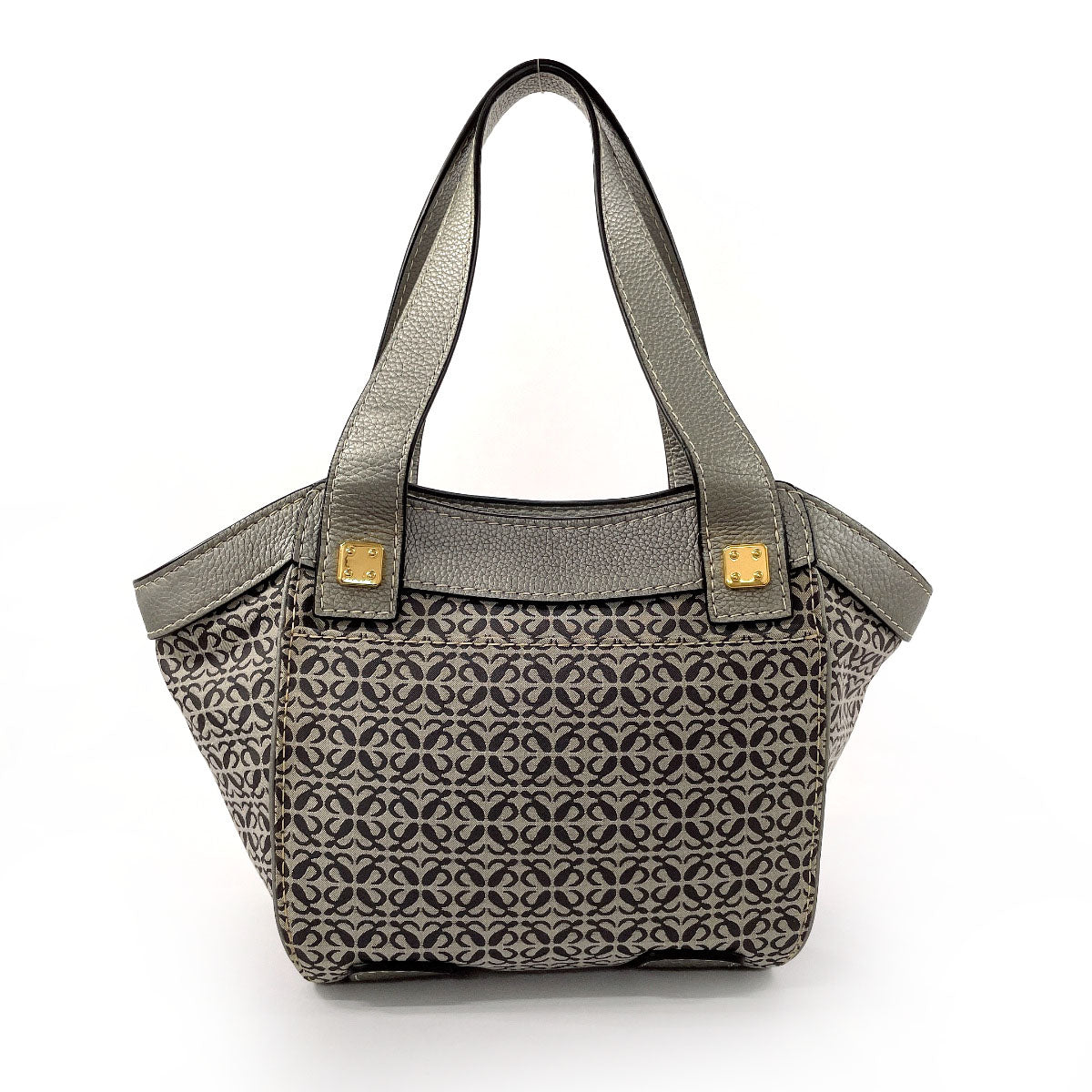 Loewe Anagram Canvas Leather Tote Bag