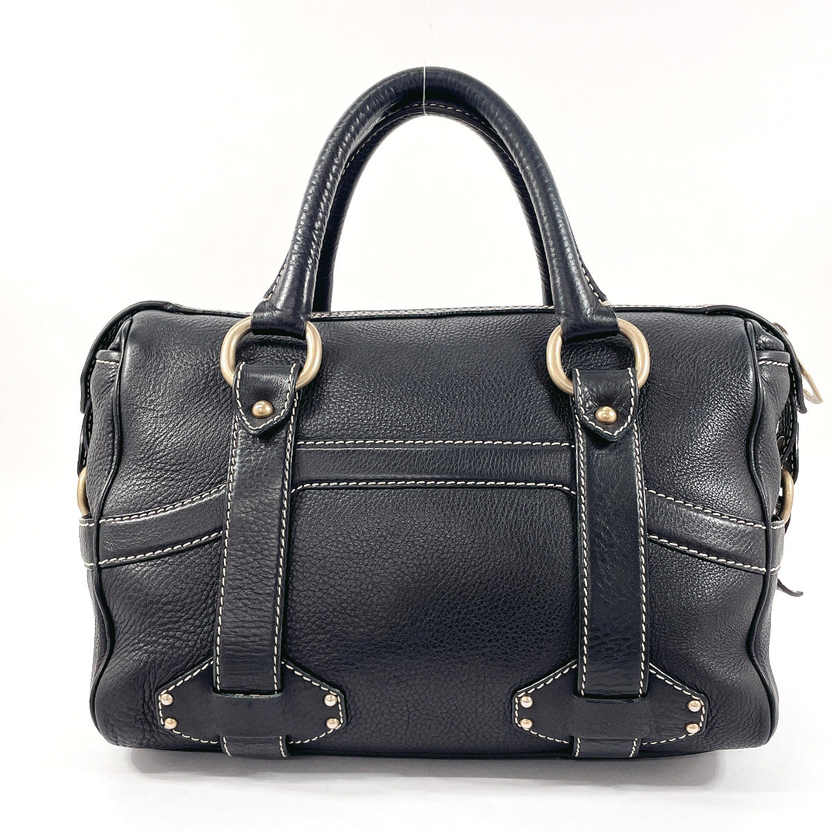 Celine Leather Handbag Black