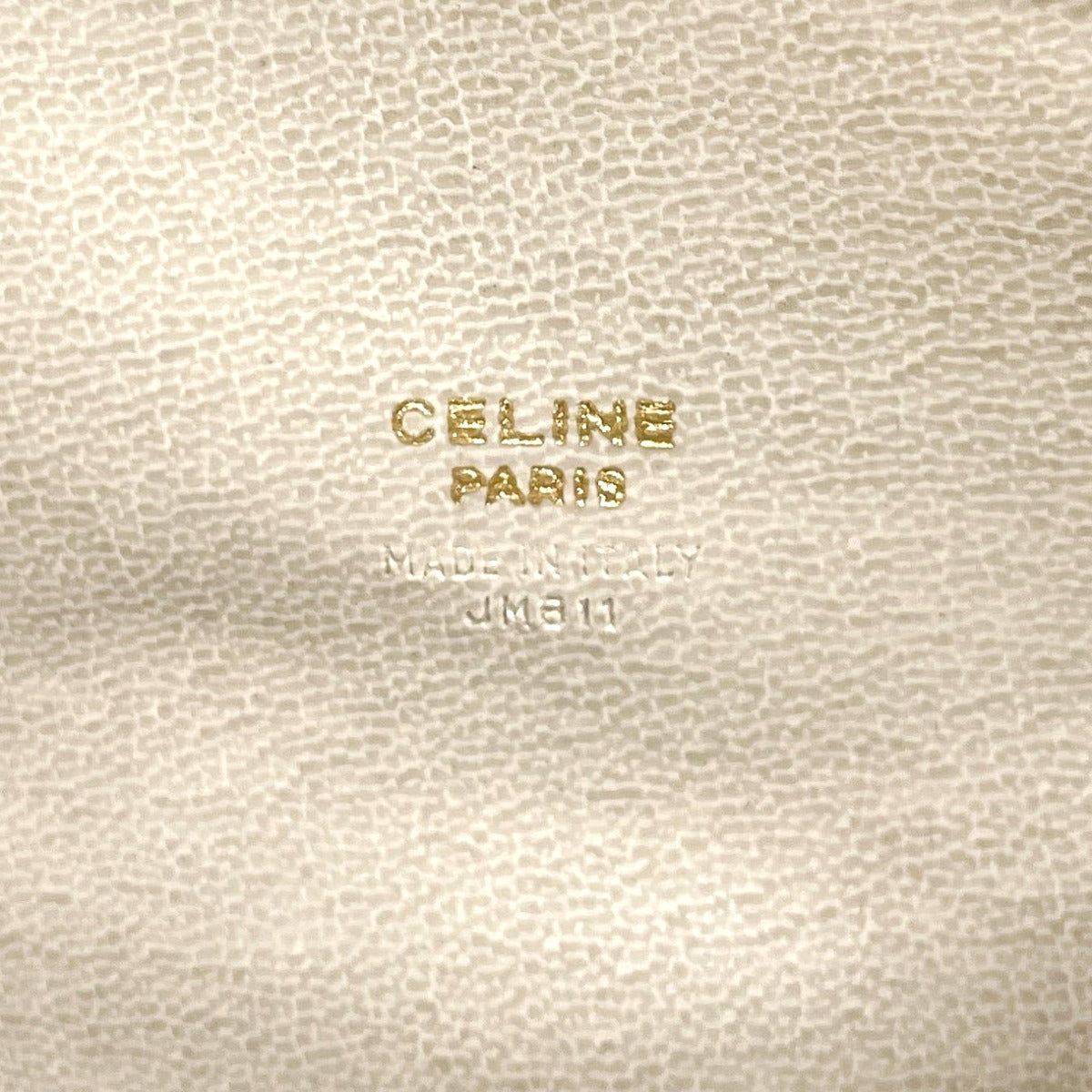 Celine Vintage Leather Clutch Beige