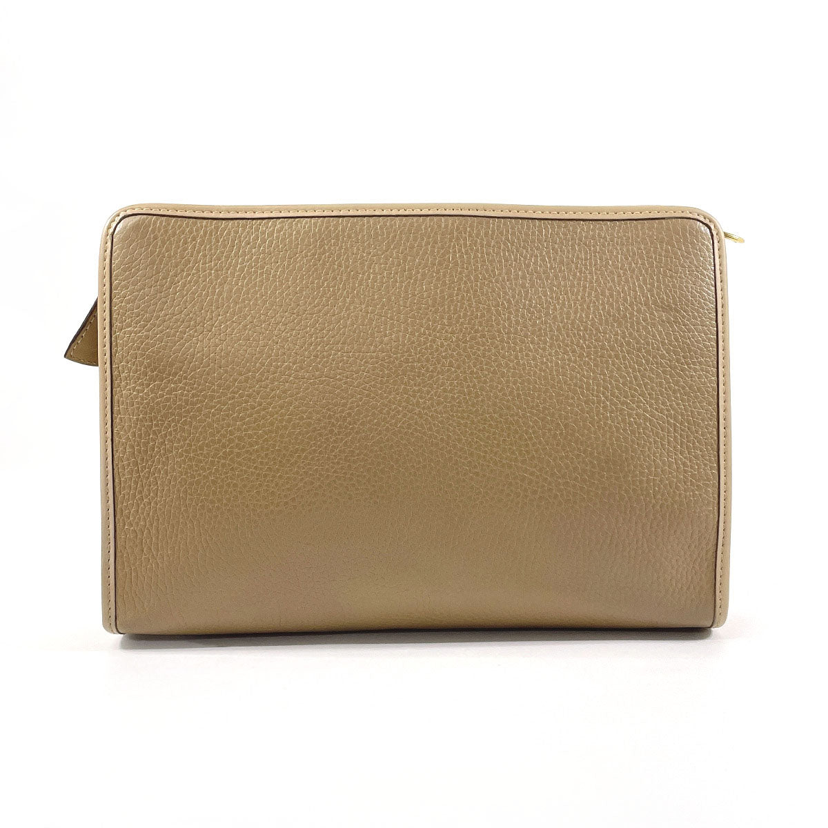 Celine Vintage Leather Clutch Beige