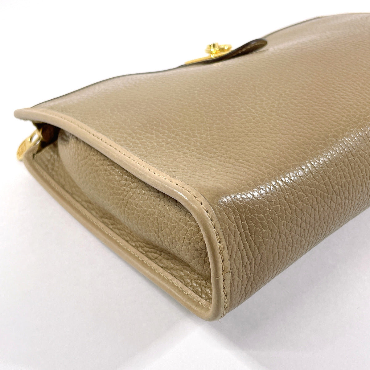 Celine Vintage Leather Clutch Beige