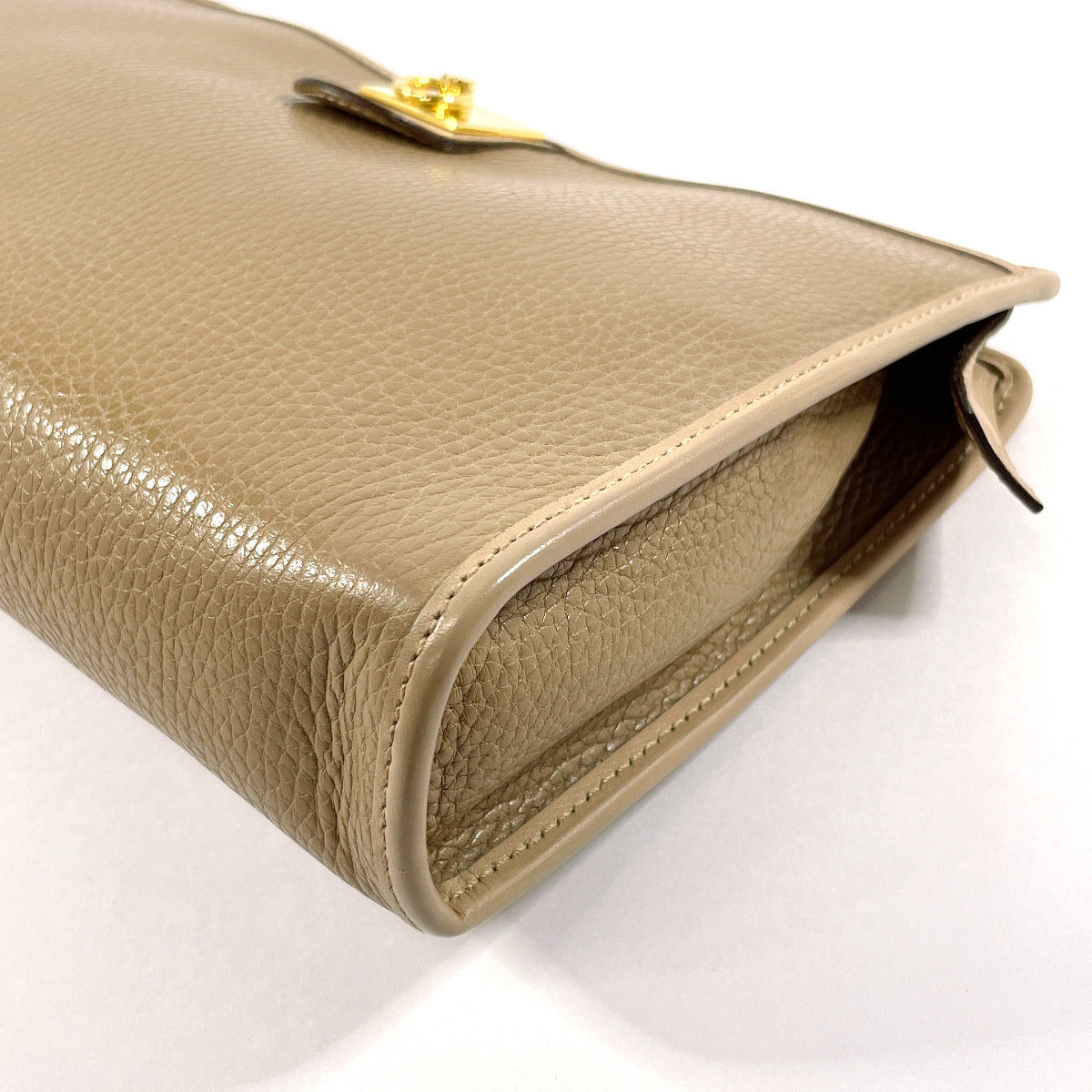 Celine Vintage Leather Clutch Beige