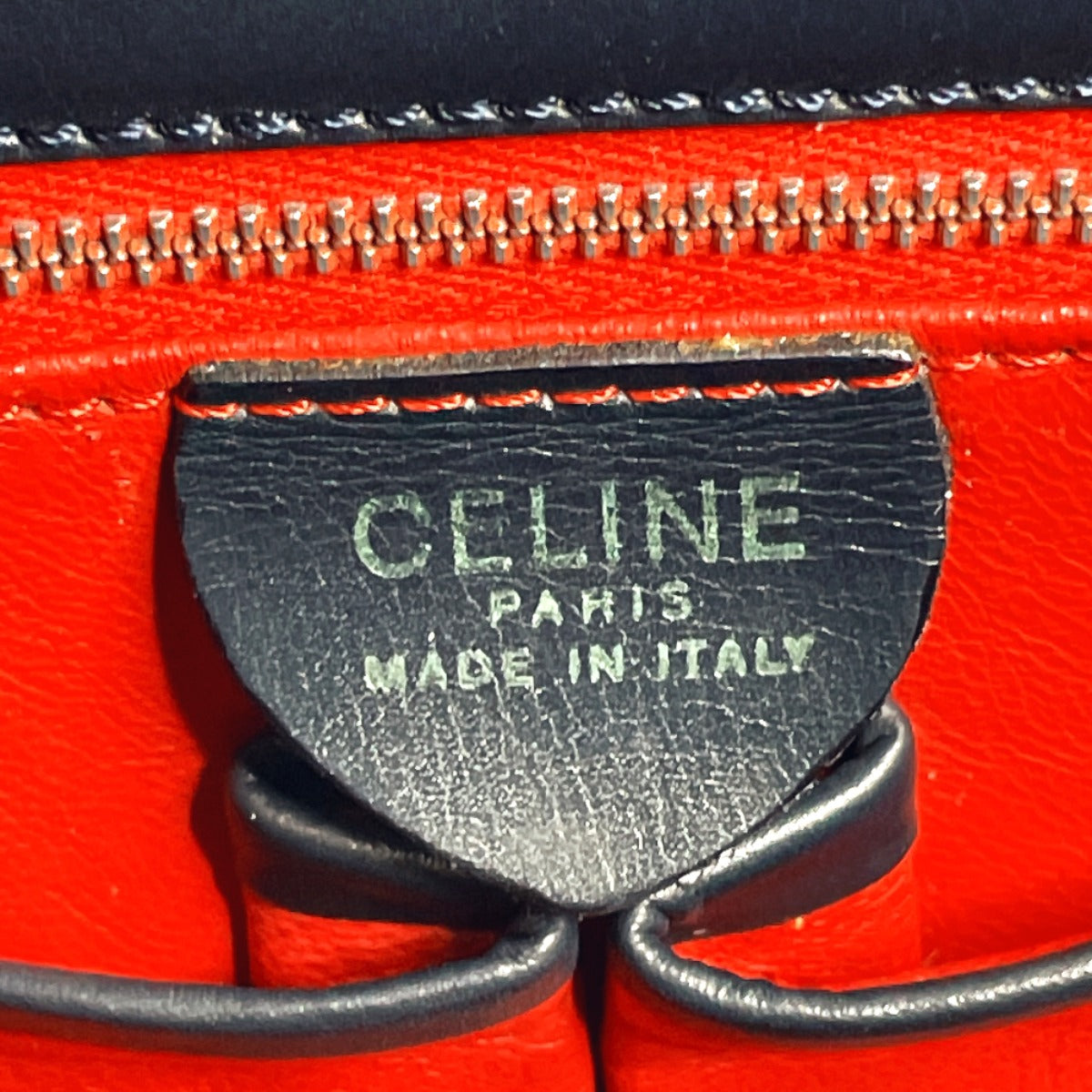 Celine Leather Chain Shoulder Bag Red