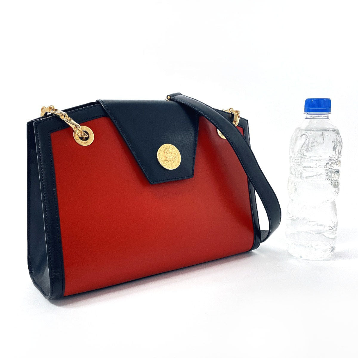 Celine Leather Chain Shoulder Bag Red