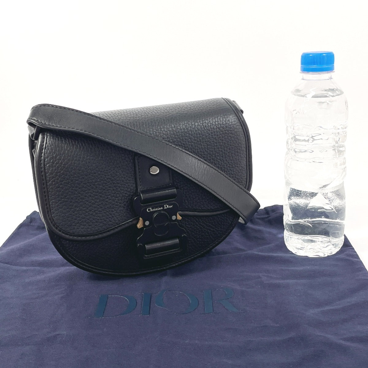 Dior Gallop Leather Shoulder Bag Black