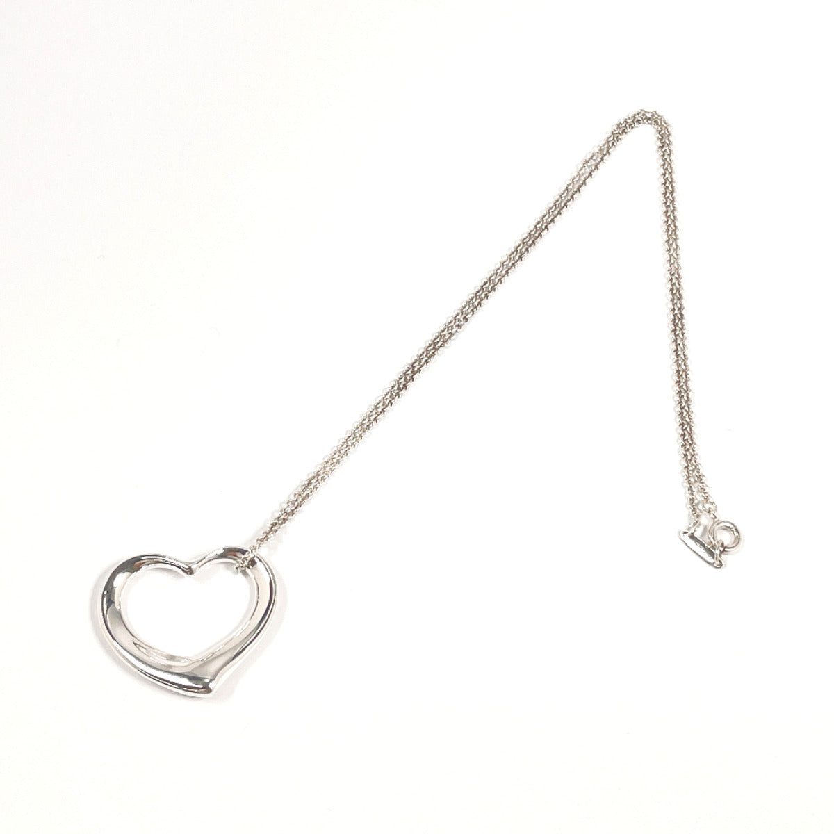 Tiffany & Co Open Heart Necklace Sterling Silver