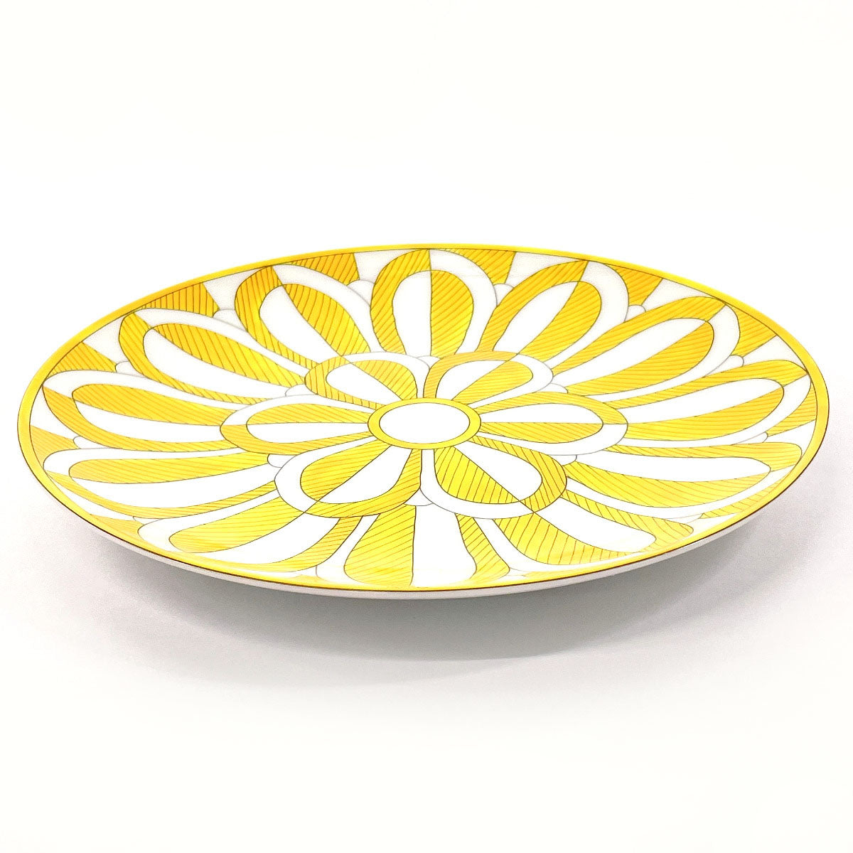 Hermes Soleil Dessert Plate Porcelain