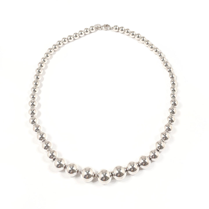 Tiffany & Co Silver Graduated Ball Necklace