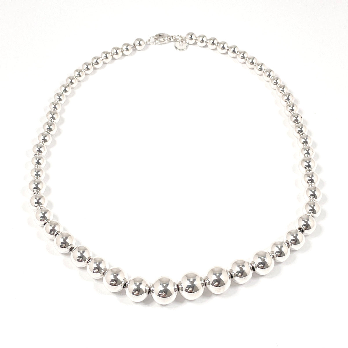 Tiffany & Co Silver Graduated Ball Necklace